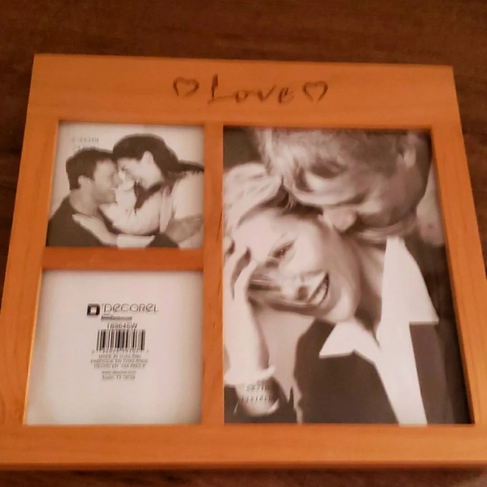 Love Picture Frame wood NEW